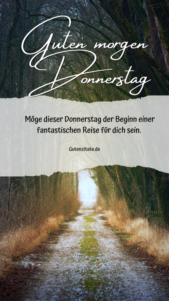 Guten Morgen Donnerstag