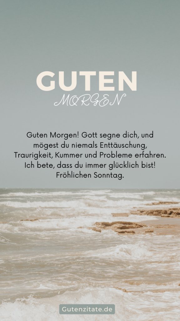 Guten Morgen Sonntag