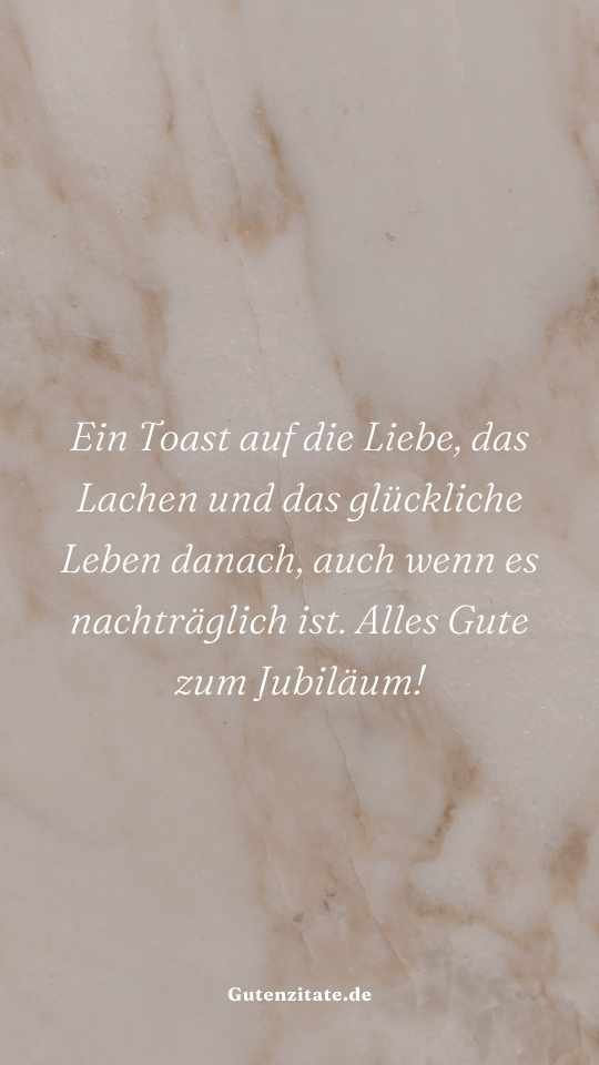 süße nachträgliche Glückwünsche zum Jubiläum