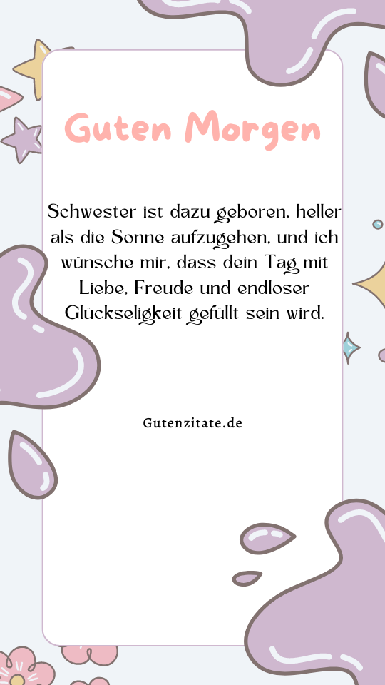 Guten Morgen  Schwester