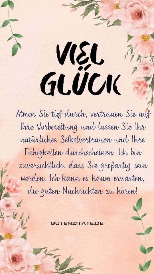  Viel Glück Nachricht