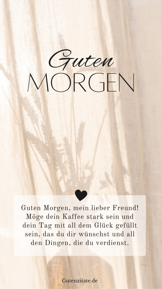 Guten Morgen  Freunde