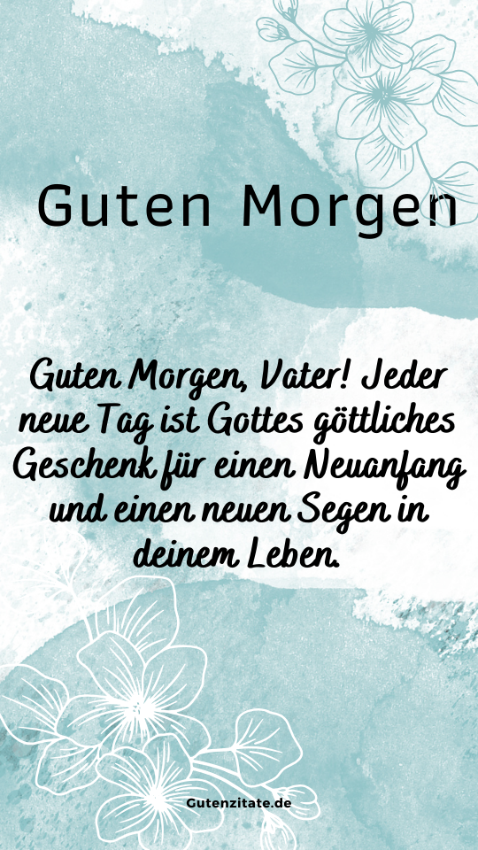 Guten Morgen Papa