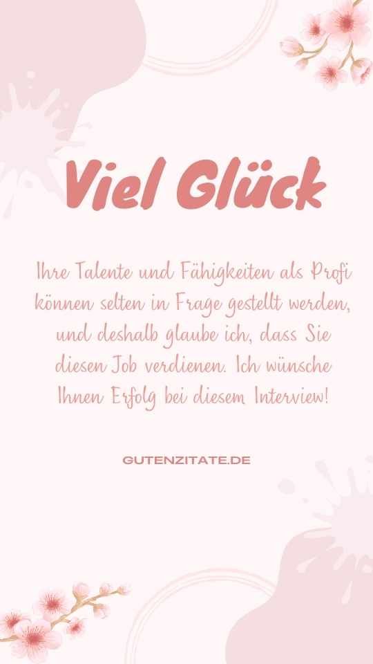  Viel Glück Nachricht
