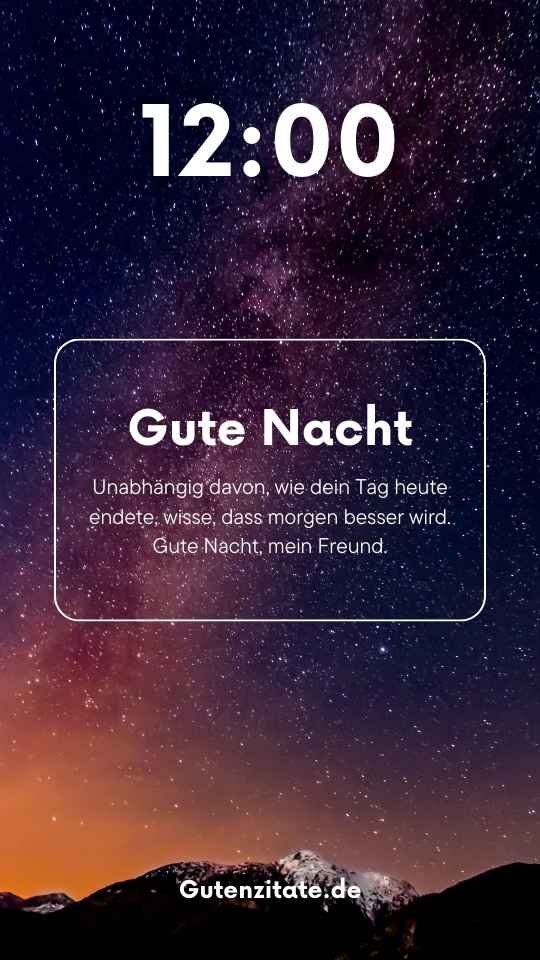 Gute Nacht Nachrichten