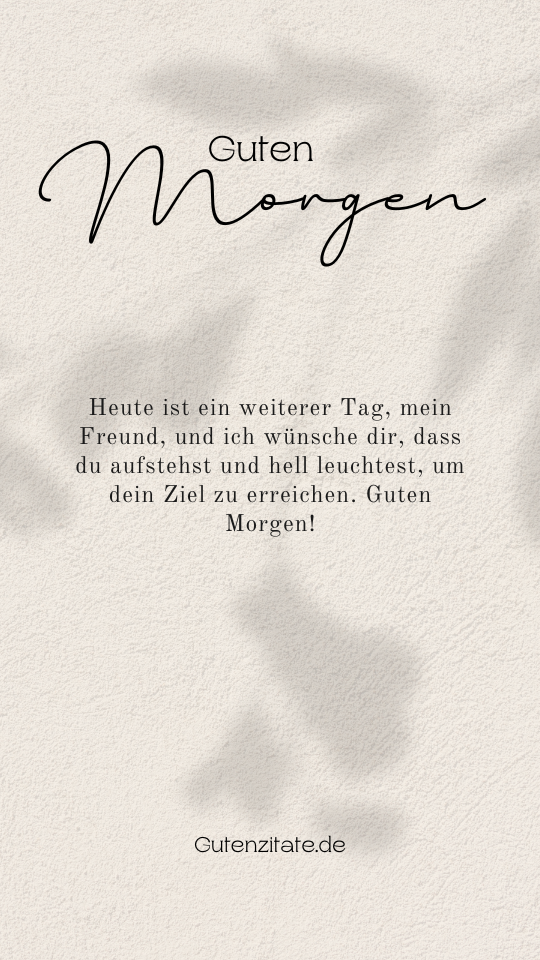 Guten Morgen  Freunde