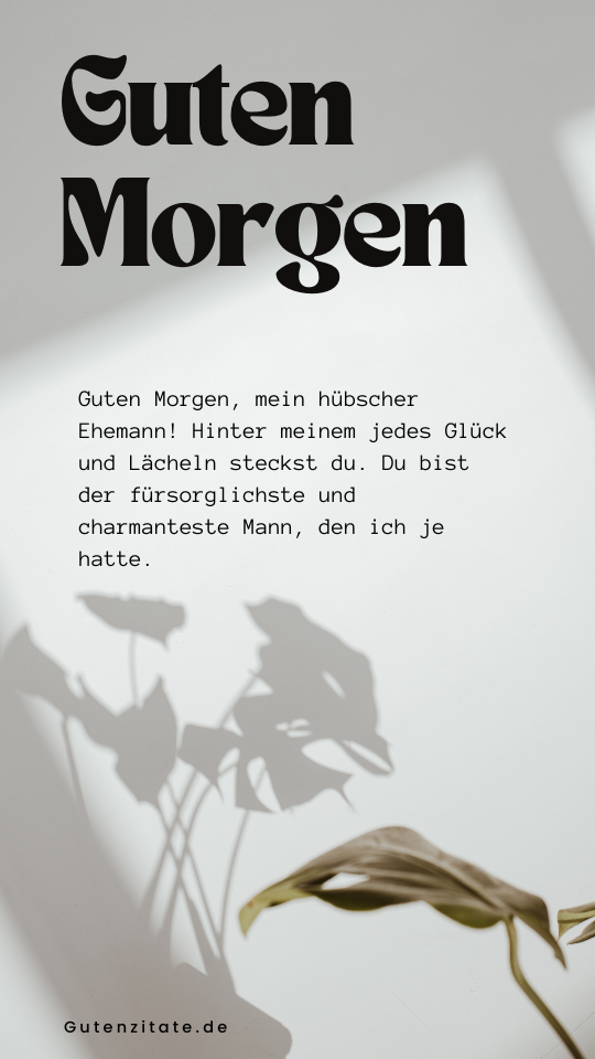 Guten Morgen Nachrichten für deinen Mann