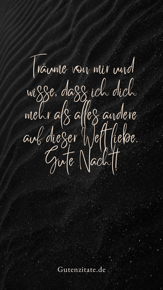Gute Nacht Liebesnachrichten