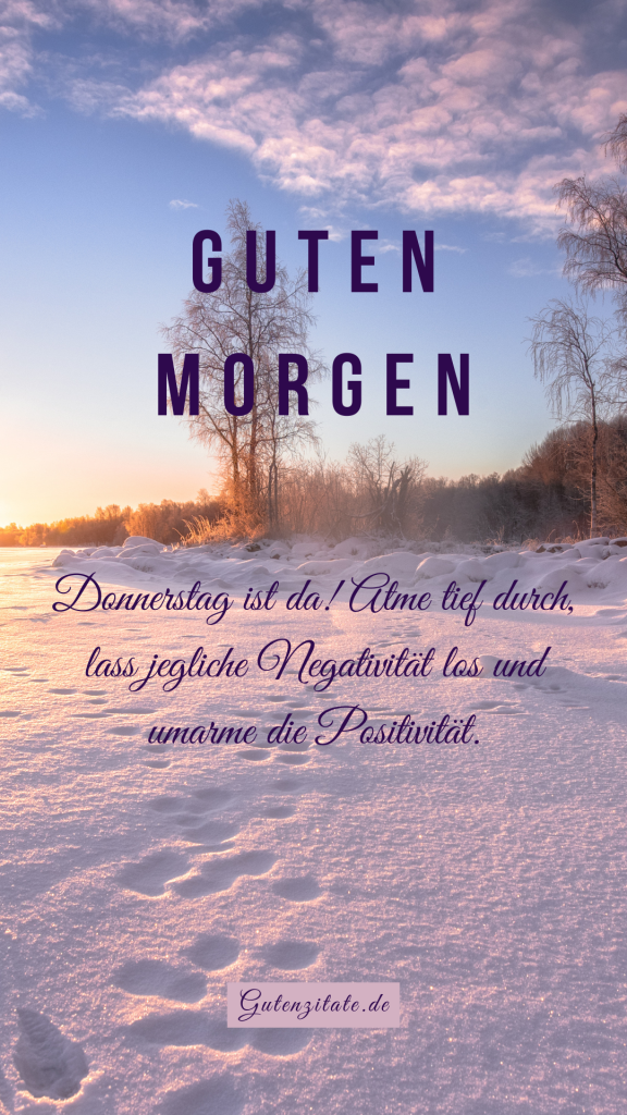 Guten Morgen Donnerstag