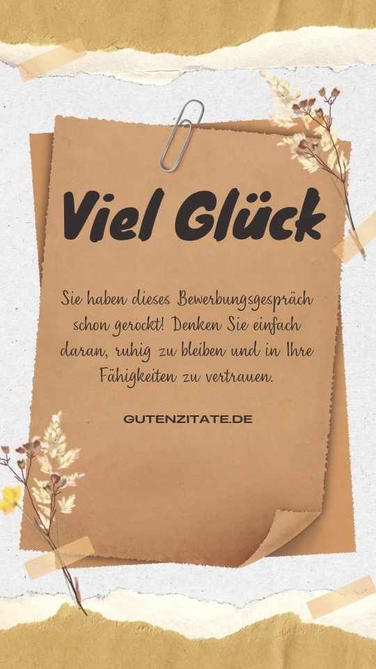  Viel Glück Nachricht