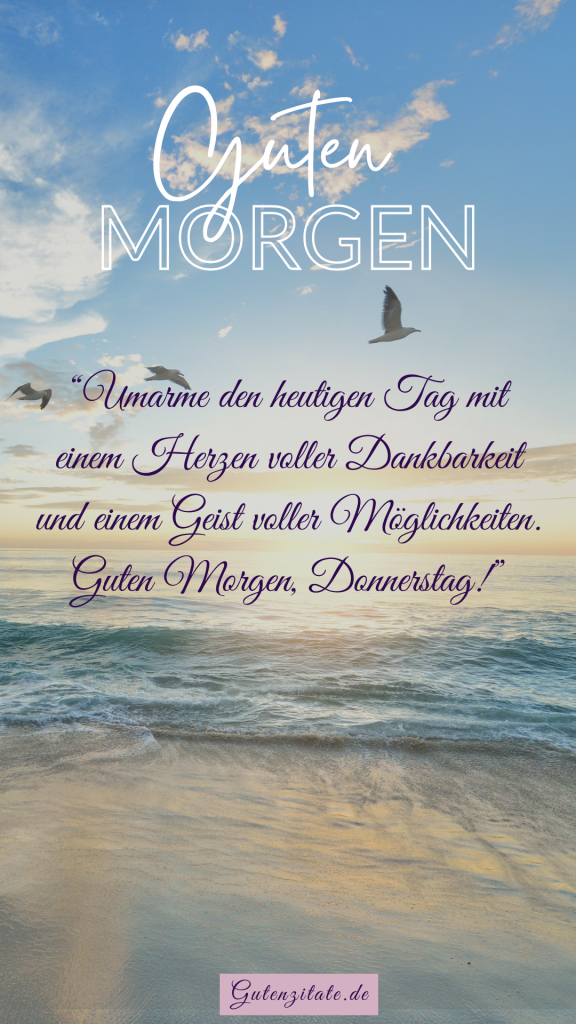 Guten Morgen Donnerstag