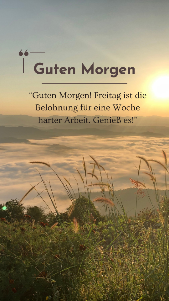 Guten Morgen Freitag Sprüche