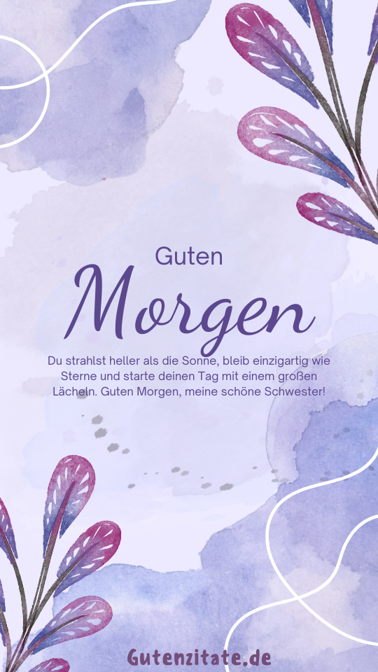 Guten Morgen  Schwester