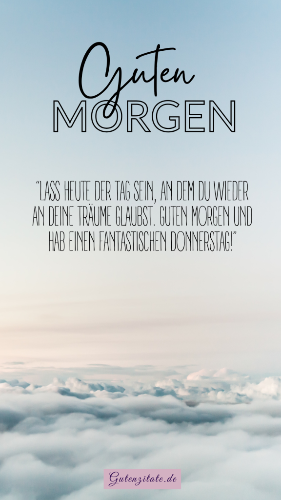 Guten Morgen Donnerstag
