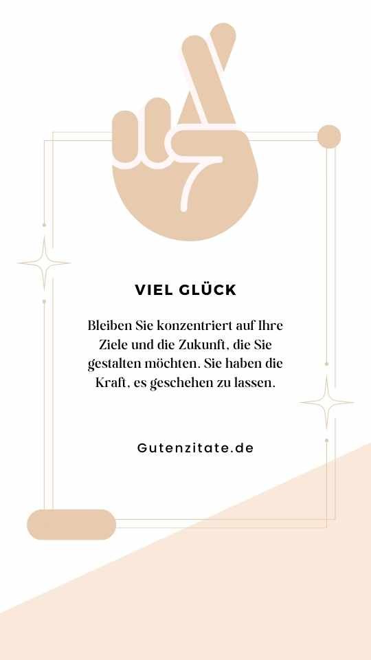  Viel Glück Nachricht