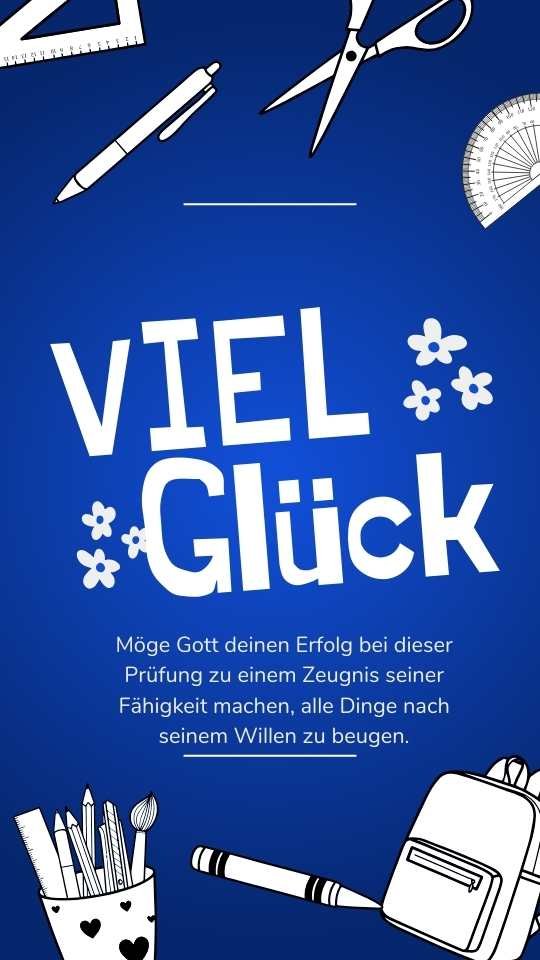 Viel Glück Gebete